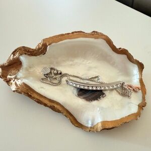 Brilliance Silver Plated "Family Forever" Double Charm Bracelet